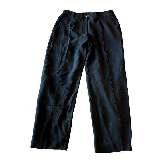 Peter Nygard Black Straight Leg Dress Pants Womens Size 6P - Picture 1 of 7